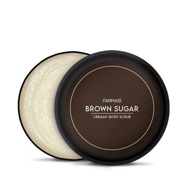 Скраб для тіла з оліями Ши та Мигдальною, Коричневий Цукор Brown Sugar Farmasi, 250 мл 1103271 фото