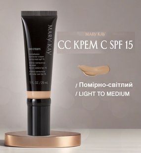 Mary Kay, тональний СС Крем SPF 15, Light to Medium, Помірно Світлий (Натуральний), 29 г 072827 фото