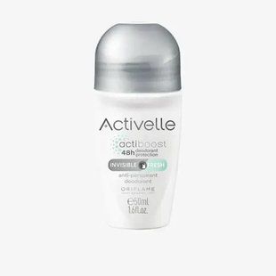Кульковий дезодорант антиперспірант без білих слідів 48 години, Invisible Fresh Activelle Oriflame, 50 мл 41303 фото