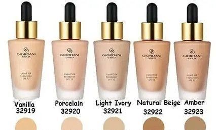 Шовкова тональна основа-флюїд Light Ivory/Слонова кістка, SPF 15 Giordani Gold Oriflame, 30 мл 2540166968 фото
