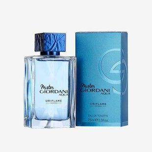 Туалетна вода Mister Giordani Aqua [Містер Джордані Аква] Oriflame, 75 мл 42837 фото